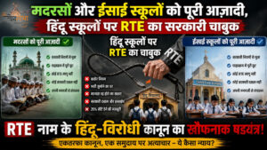 मदरसों और ईसाई स्कूलों को पूरी आज़ादी, हिंदू स्कूलों पर RTE का सरकारी चाबुक, RTE नाम के हिंदू-विरोधी कानून का खौफनाक षड्यंत्र