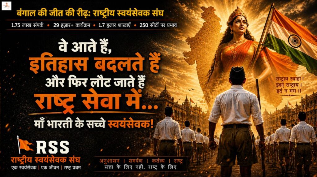 बंगाल के जिहादी गढ़ में RSS का सर्जिकल स्ट्राइक, 250 सीटों पर 1.75 लाख बैठकों से तैयार हुआ वो चक्रव्यूह जिसने ममता के जिहादी राज को किया राख