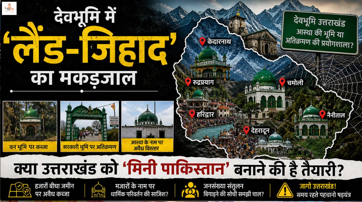 देवभूमि में 'लैंड-जिहाद' का मकड़जाल, हरिद्वार से केदारनाथ की पहाड़ियों तक अवैध मजारों की बाढ़, क्या उत्तराखंड को 'मिनी पाकिस्तान' बनाने की तैयारी