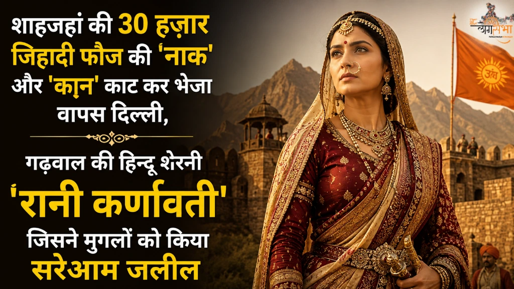 शाहजहां की 30 हज़ार जिहादी फौज की 'नाक' और 'कान' काट कर भेजा वापस दिल्ली, गढ़वाल की हिन्दू शेरनी 'रानी कर्णावती' जिसने मुगलों को किया सरेआम जलील
