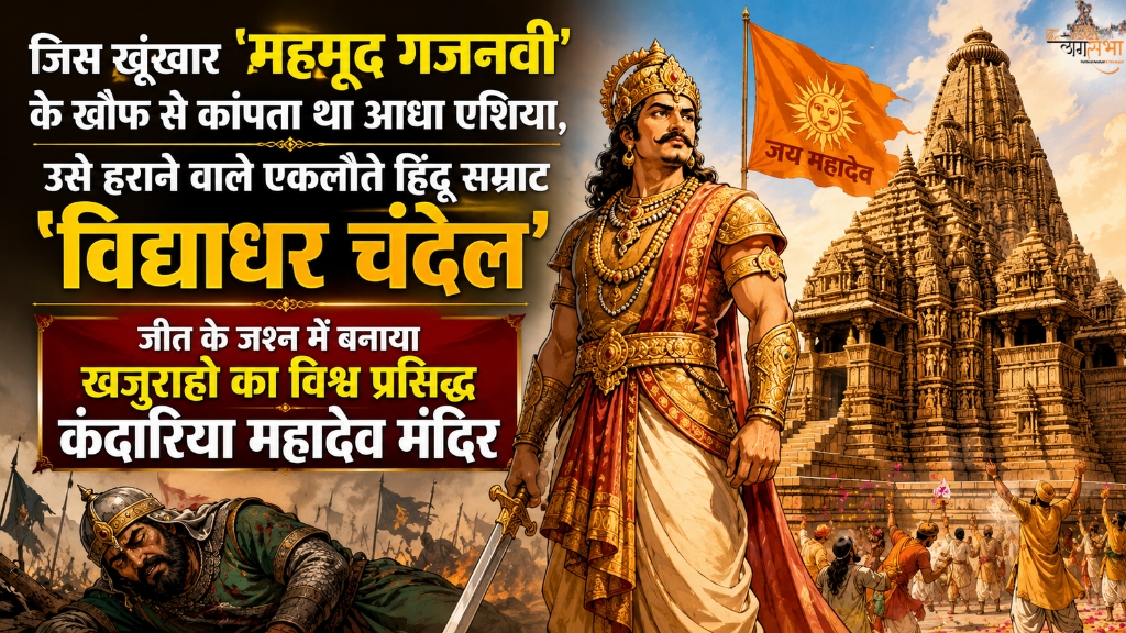 जिस खूंखार 'महमूद गजनवी' के खौफ से कांपता था आधा एशिया, उसे हराने वाले एकलौते हिंदू सम्राट 'विद्याधर चंदेल', जीत के जश्न में बनाया खजुराहो का विश्व प्रसिद्ध कंदारिया महादेव मंदिर