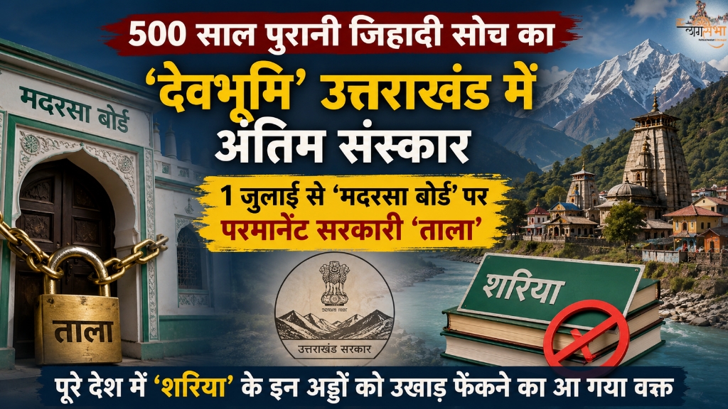 500 साल पुरानी जिहादी सोच का 'देवभूमि' उत्तराखंड में अंतिम संस्कार, 1 जुलाई से 'मदरसा बोर्ड' पर परमानेंट सरकारी 'ताला', पूरे देश में 'शरिया' के इन अड्डों को उखाड़ फेंकने का आ गया वक्त