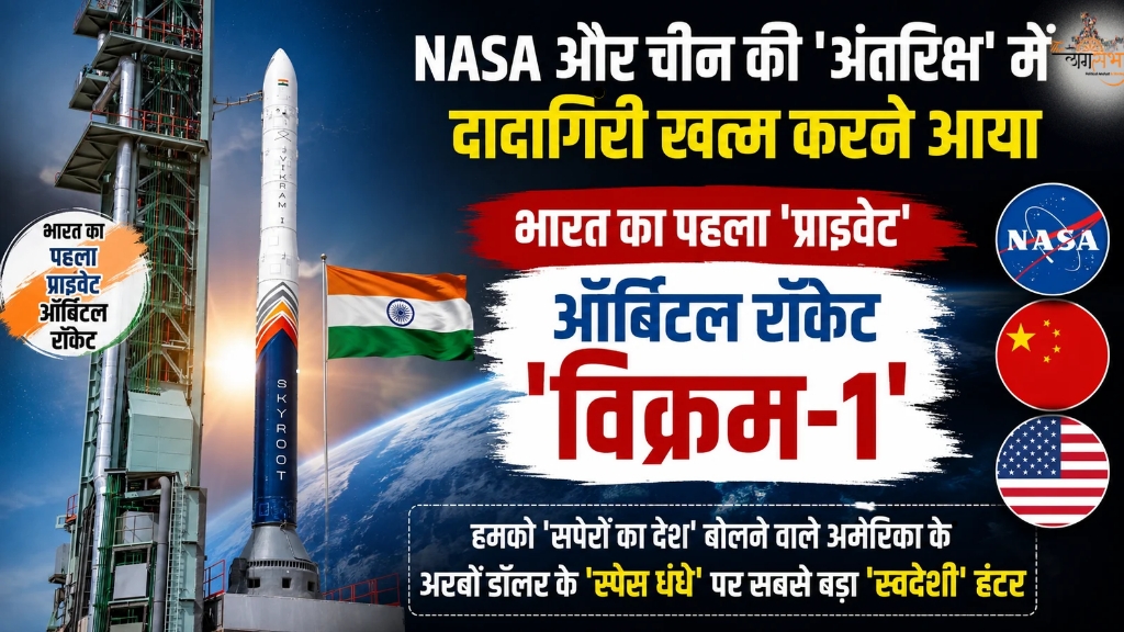 NASA और चीन की 'अंतरिक्ष' में दादागिरी खत्म करने आया भारत का पहला 'प्राइवेट' ऑर्बिटल रॉकेट 'विक्रम-1', हमको 'सपेरों का देश' बोलने वाले अमेरिका के अरबों डॉलर के 'स्पेस धंधे' पर सबसे बड़ा 'स्वदेशी' हंटर