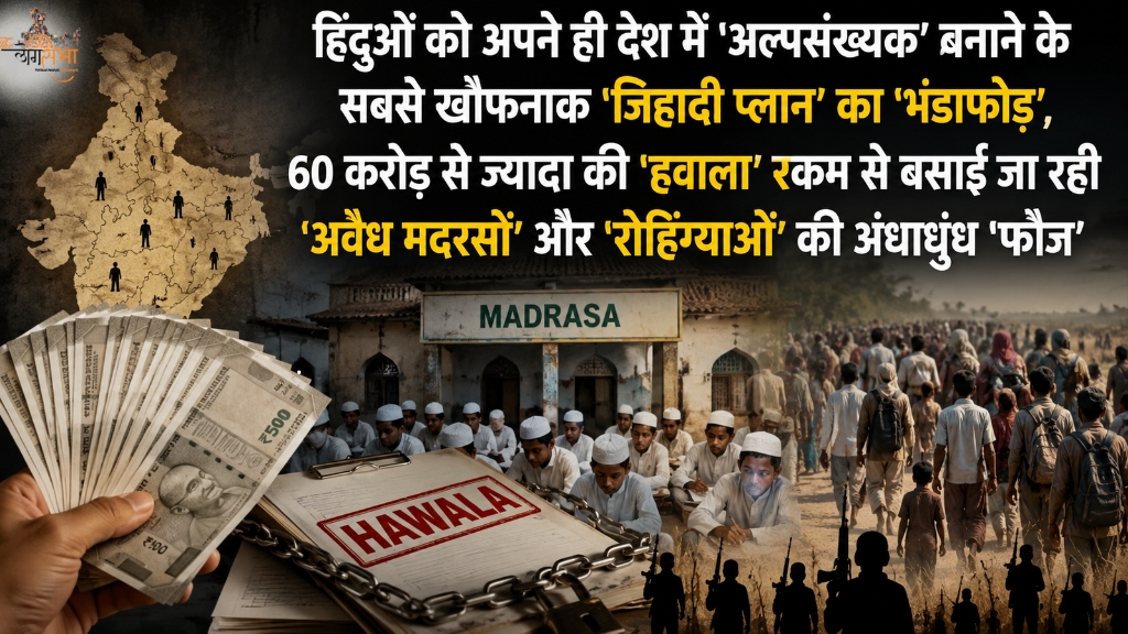 हिन्दुओं को अपने ही देश में 'अल्पसंख्यक' बनाने के सबसे खौफनाक 'जिहादी प्लान' का 'भंडाफोड़', 60 करोड़ से ज्यादा की 'हवाला' रकम से देश में बसाई जा रही अवैध मदरसों और रोहिंग्याओं की 'अंधाधुंद फौज'