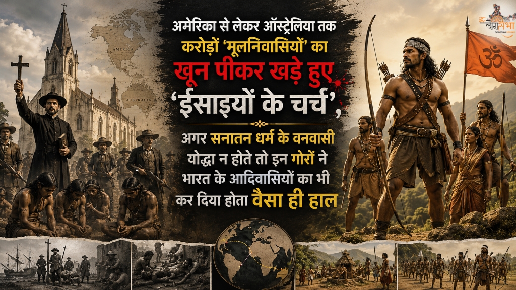 अमेरिका से लेकर ऑस्ट्रेलिया तक करोड़ों 'मूलनिवासियों' का खून पीकर खड़े हुए 'ईसाइयों के चर्च', अगर सनातन धर्म के वनवासी योद्धा न होते तो इन गोरों ने भारत के आदिवासियों का भी कर दिया होता वैसा ही हाल